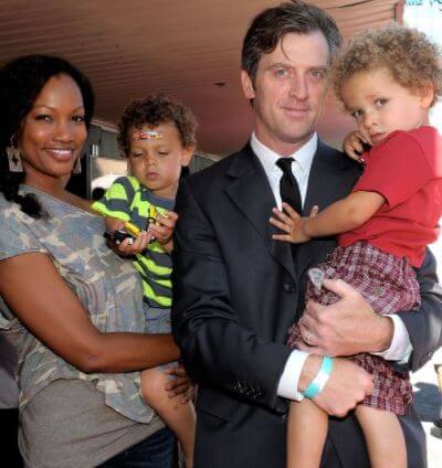 Jax Joseph Nilon with his parents Michael Nilon and Garcelle Beauvais and sibling Jaid Thomas Nilon